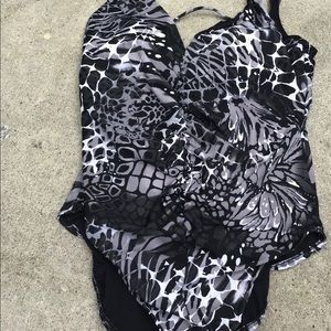 Aqua green swimsuit One Piece Size X-Large